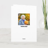 Carte Granny Stress Funny Thanksgiving (Dos)