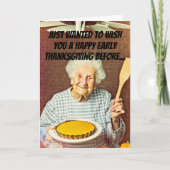 Carte Granny Stress Funny Thanksgiving (Devant)
