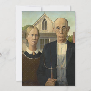 Carte Grant Wood - Gothic américain