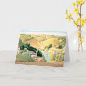 Carte Grant Wood - Stone City, Iowa (Fleur jaune)