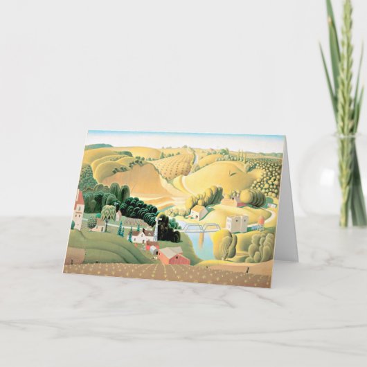 Carte Grant Wood - Stone City, Iowa (Devant)