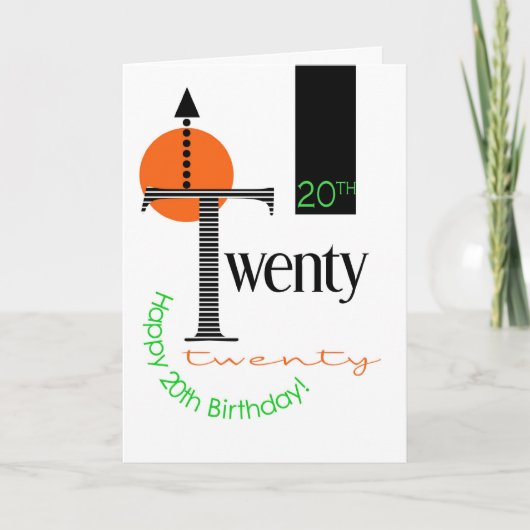Carte graphique 20e anniversaire (Devant)