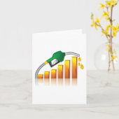 Carte Graphique à barres de l'inflation due à la hausse (Fleur jaune)