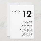 Carte graphique à bascule en gras moderne blanc (Devant)