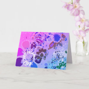 Carte Graphique à main floral Imaginaire