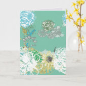 Carte Graphique à main floral Imaginaire (Fleur jaune)