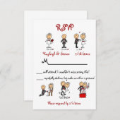 Carte graphique à puce RSVP (Devant / Derrière)