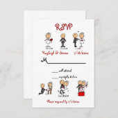 Carte graphique à puce RSVP (Devant / Derrière)