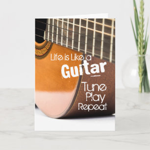 Carte graphique Acoustical Guitar Quote