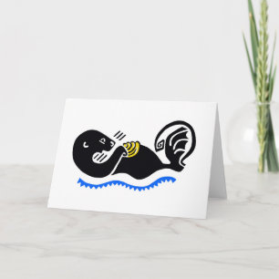 Carte Graphique animal de Mare Sea OTTER en voie de disp