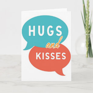 Carte Graphique Bisous Et Câlins