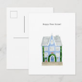 Carte graphique Blue House Illustration à la carte (Devant / Derrière)