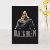 Carte Graphique Caractère et nom Adam noir (Fleur jaune)