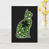 Carte graphique Chat Chanceux (Fleur jaune)