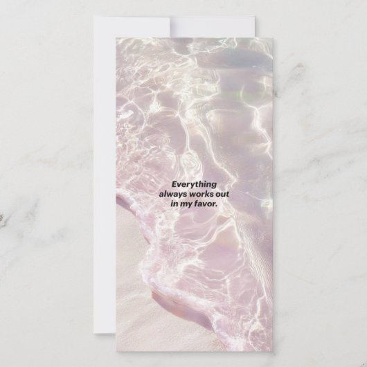 Carte Graphique d'affirmation de manifestation (Devant)