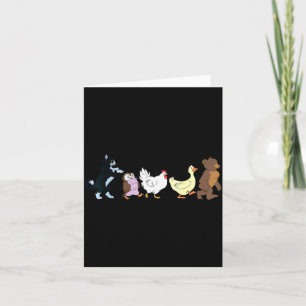 Carte Graphique d'anniversaire de petit ours drôle Y2k A