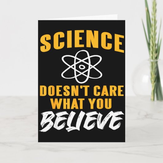 Carte Graphique d'atome La science se fiche de ce que vo (Devant)