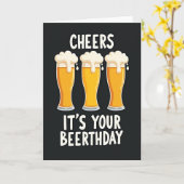 Carte graphique de Beerthday Cheers (Fleur jaune)
