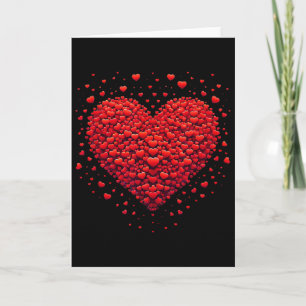 Carte Graphique de cœur d'amour Saint Valentin Femmes