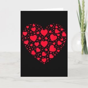 Carte Graphique de cœur d'amour Saint-Valentin Femmes Fi