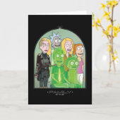 Carte Graphique de la famille Rick et Morty (Fleur jaune)