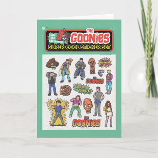 Carte Graphique de la feuille d'autocollants rétro Gooni