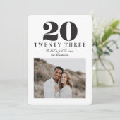 Carte graphique de la nouvelle année 2023 (Debout devant)