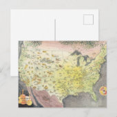 Carte graphique de l'Amérique - Croquis de dessin (Devant / Derrière)