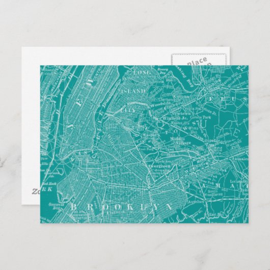 Carte graphique de New York (Devant / Derrière)