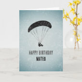 Carte Graphique de parapente moderne sur Grunge Metal An (Fleur jaune)