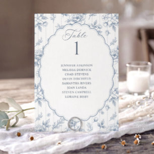 Carte Graphique de placement de mariage floral vintage b