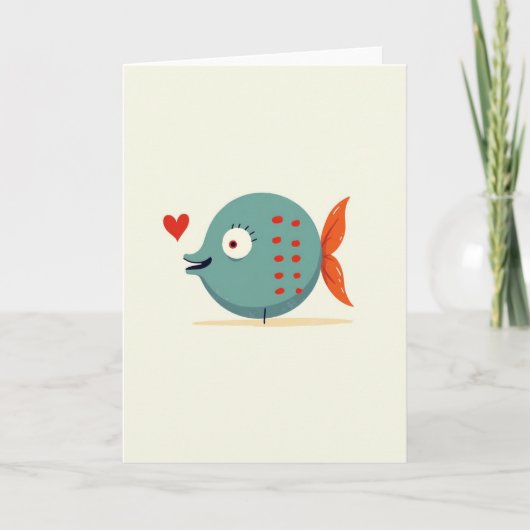 Carte graphique de poisson sincère (Devant)