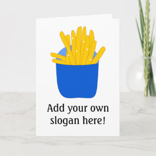 Cartes De Vœux Pommes Frites Zazzle Be