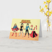 Carte Graphique de poupée en papier supergirl (Fleur jaune)