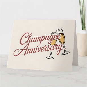 Carte Graphique de script de célébration d'anniversaire 