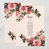 Carte graphique de sièges rose et rouge de jolies (Devant / Derrière)