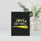 Carte Graphique de softball Dire pour les filles et les  (Debout devant)