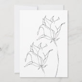 Carte Graphique de table de mariage simple Isabella (Dos)