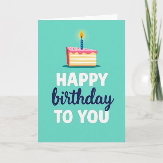 Carte graphique de vœux d'anniversaire (Devant)