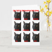 Carte Graphique des expressions faciales de chat expliqu (Fleur jaune)