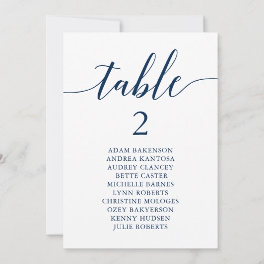 Carte graphique des paramètres du dîner Mariage mo (Dos)