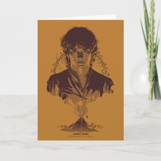Carte Graphique d'inscription FRODO™ MOUNT DOOM™ Tengwar (Devant)