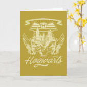 Carte Graphique du bouclier ailé HOGWARTS™ (Fleur jaune)