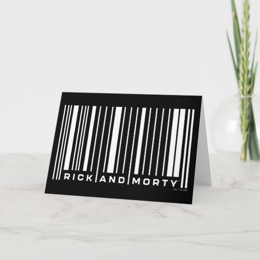 Carte Graphique du code barre de Rick et Morty (Devant)