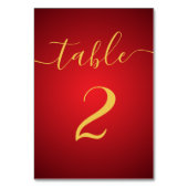 Carte graphique en or rouge élégant à script moder (Par défaut)