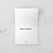 Carte graphique fête du Canada (Intérieur)