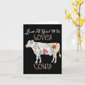Carte Graphique Fleur De Vache Drôle & Citer Juste U (Fleur jaune)
