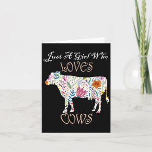 Carte Graphique Fleur De Vache Drôle & Citer Juste U