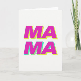 Carte Graphique Fuchsia Mama