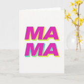 Carte Graphique Fuchsia Mama (Fleur jaune)